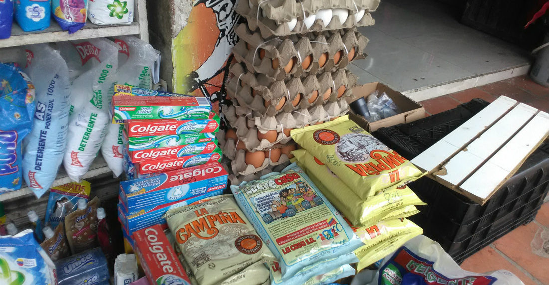 Productos venezolanos en frontera