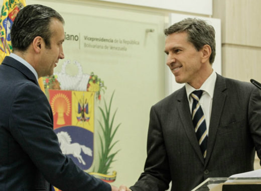 Tareck El Aissami y representante de Onudi