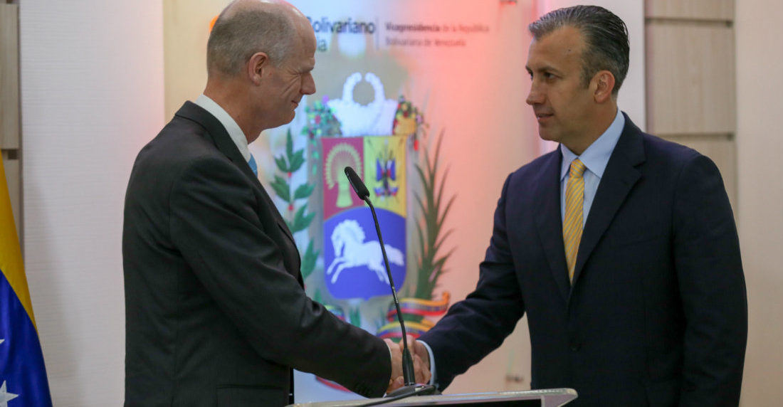 Tareck el Aissami y Stef Blok