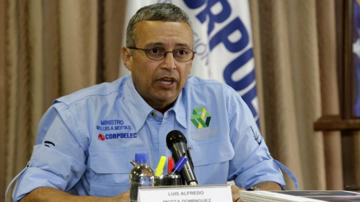 Motta Domínguez, relacionado la crisis eléctrica en Venezuela