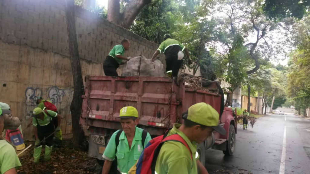 Trabajadores de Fospuca en Baruta