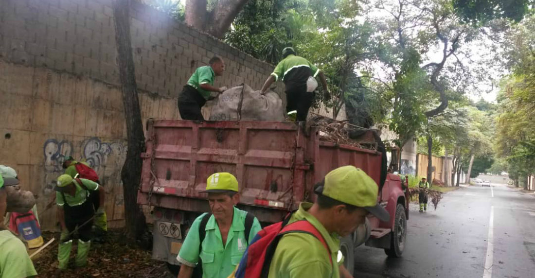 Trabajadores de Fospuca en Baruta