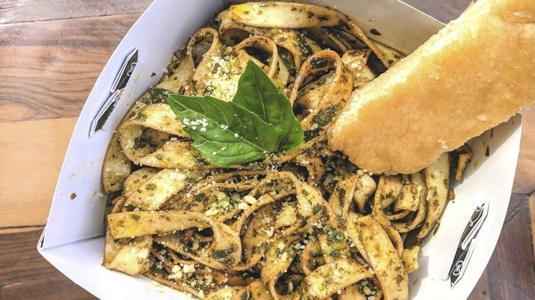 linguini pesto bianco