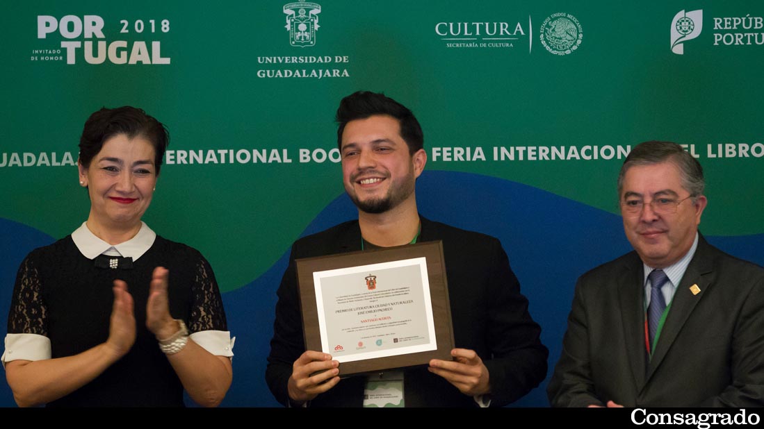 Santiago Acosta, Premio José Emilio Pacheco-Foto1