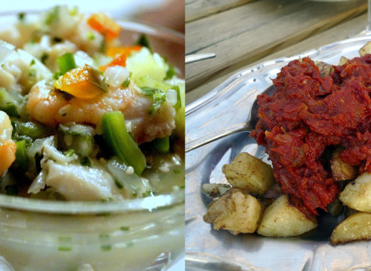 ceviche y patatas bravas 1