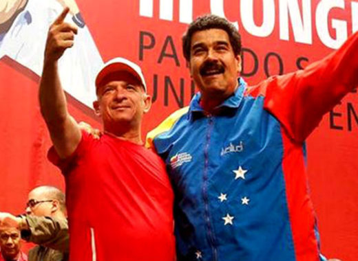 Hugo Carvajal y Nicolás Maduro