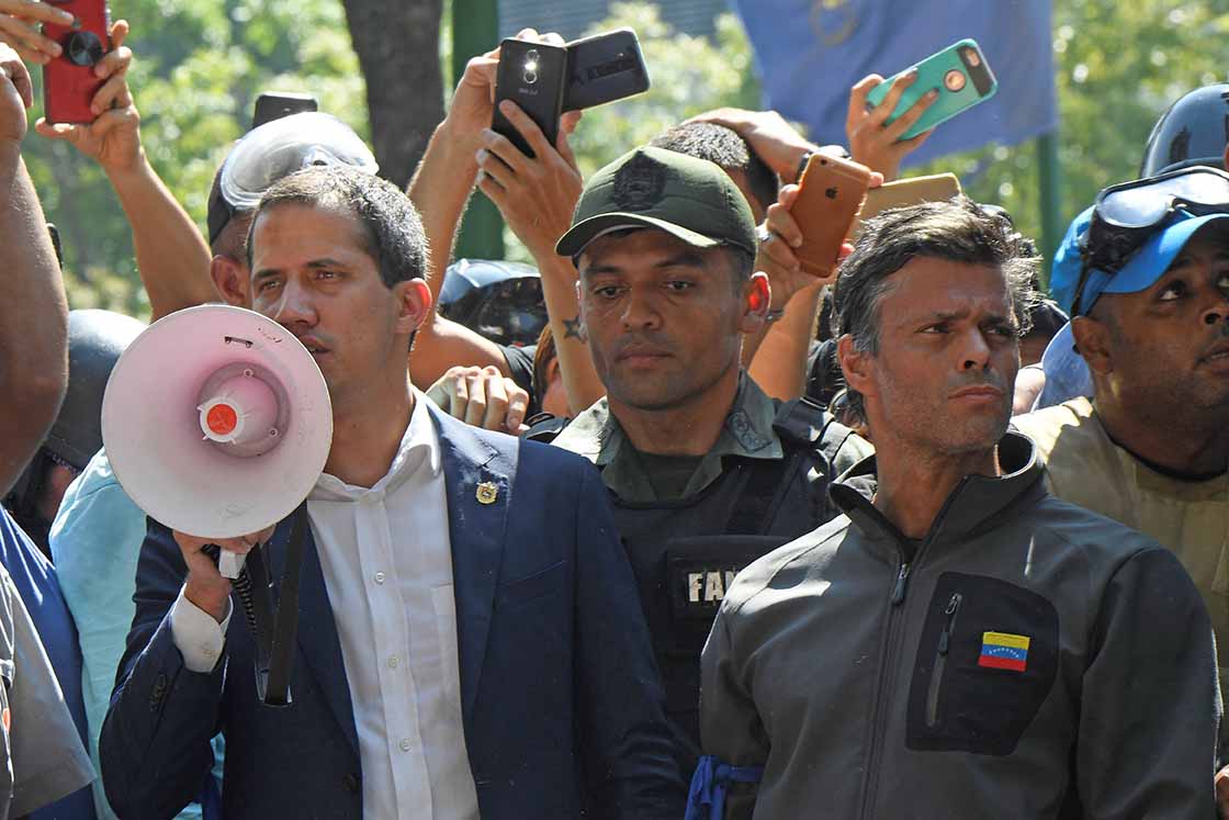 VENEZUELA-CRISIS-CLASHES-GUAIDO-LOPEZ
