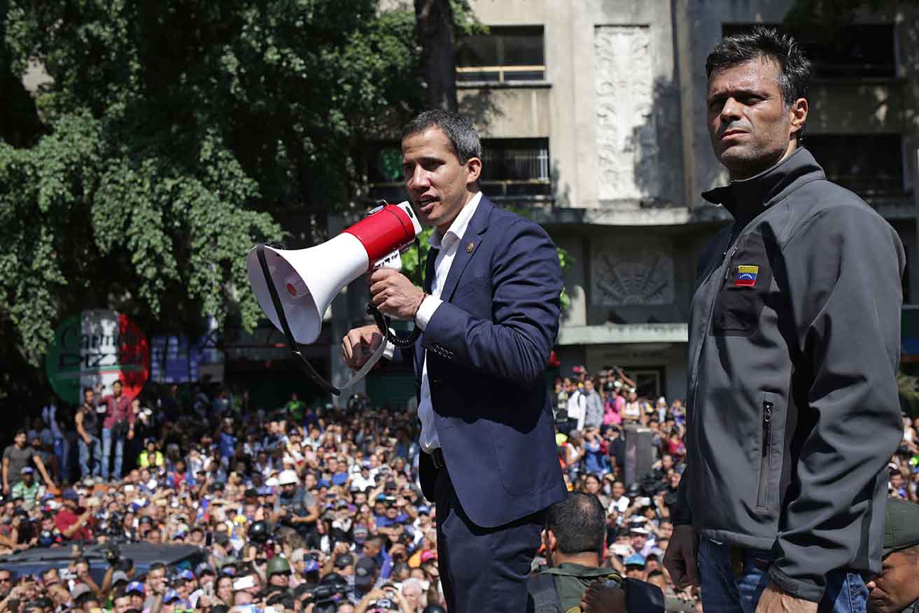 VENEZUELA-CRISIS-CLASHES-GUAIDO-LOPEZ