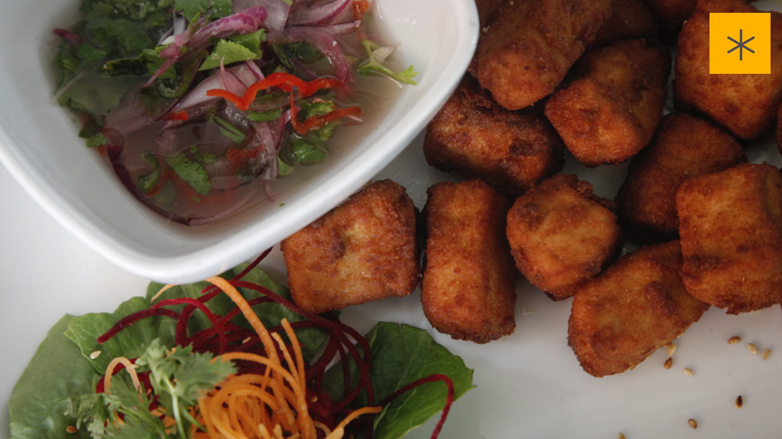 dados de pescado blanco