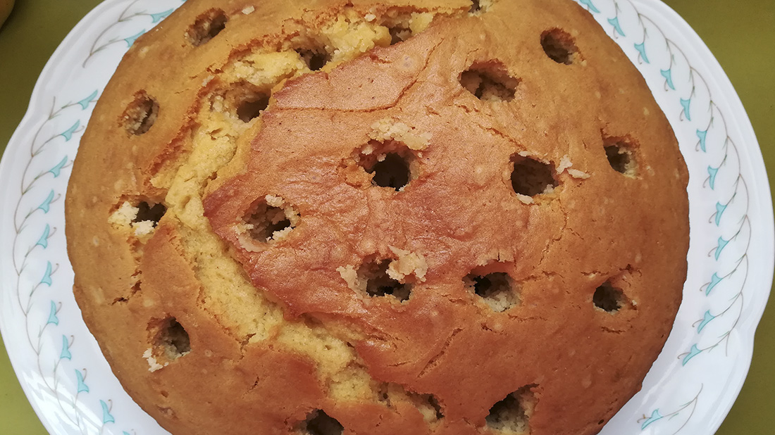 torta con huecos