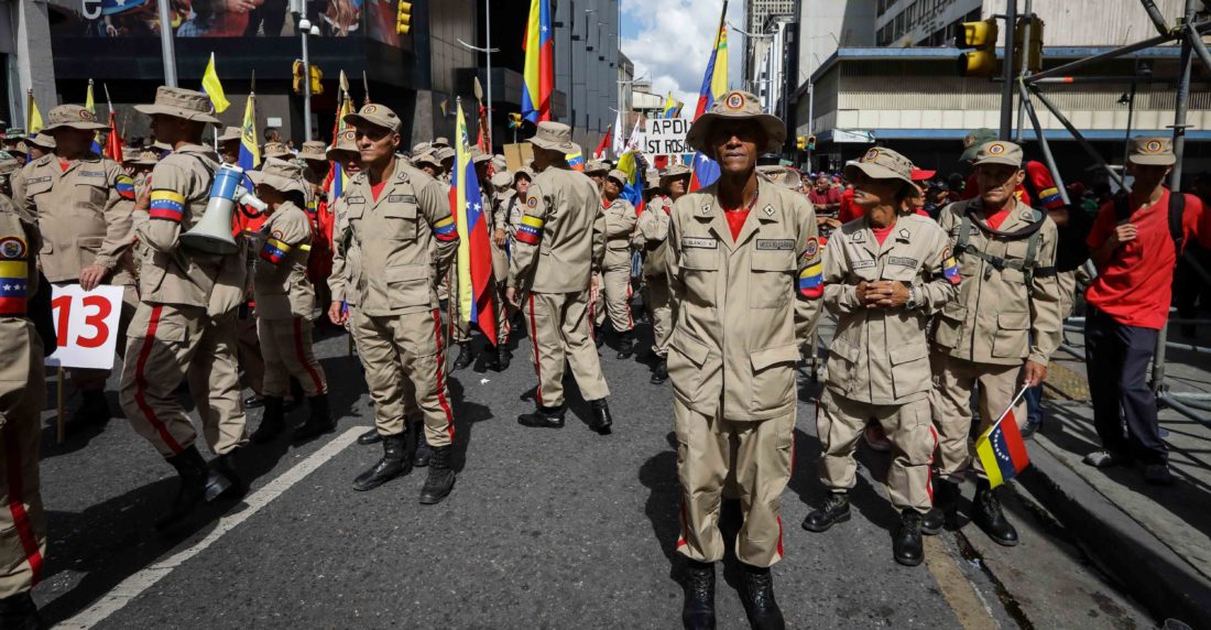 milicianos chavistas
