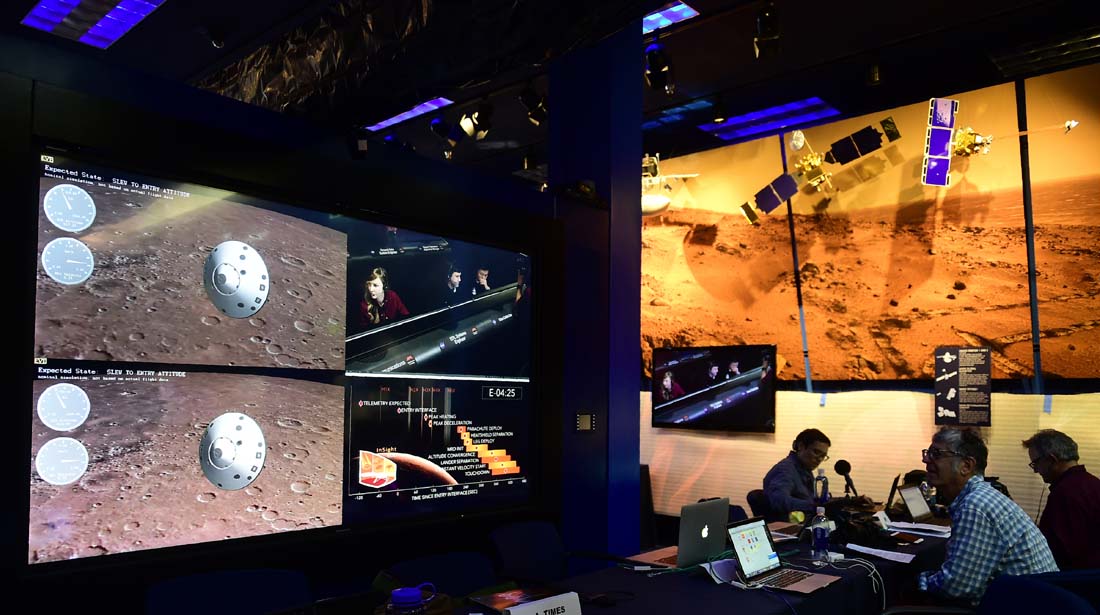 InSight robotic lander touches down on Mars