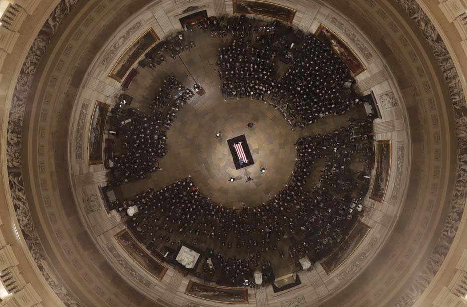 Bicameral arrival ceremony on Capitol Hill for President George H.W. Bush