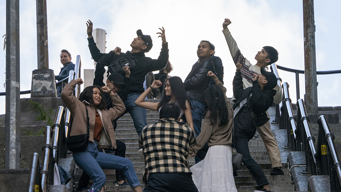 The Bronx, the "Joker" steps attract fans from all over the world