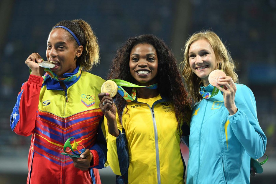 ATHLETICS-OLY-2016-RIO-PODIUM