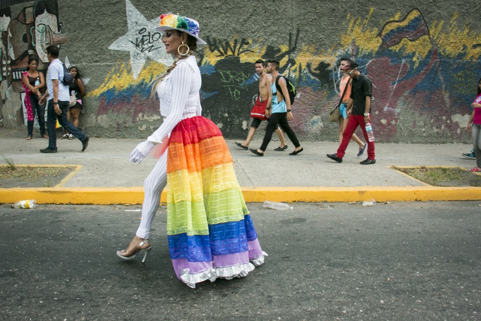 Comunidad LGBT marchó para pedir matrimonio igualitario en Caracas el 12 de julio de 2015. Fabiola Ferrero | Ee
