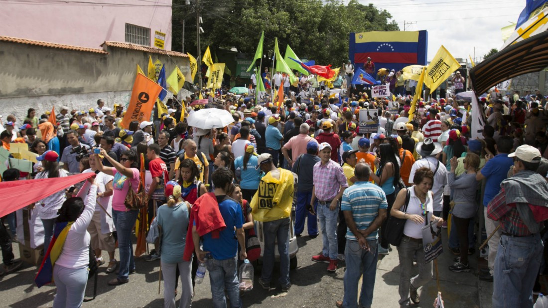 El destino de la manifestación era la calle El Doral en Petare, Caracas