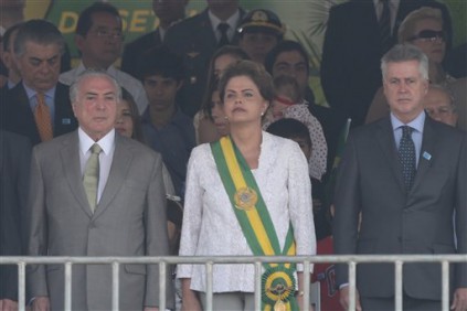 Dilma Rousseff, Michel Temer, Rodrigo Rollemberg