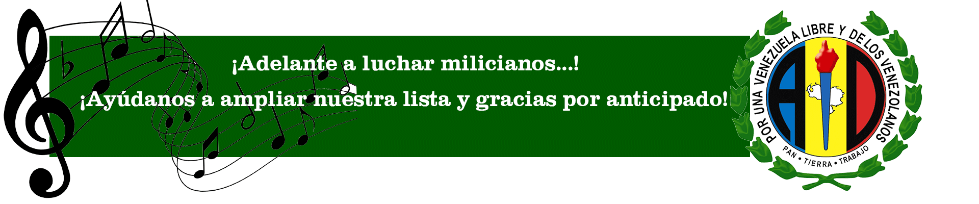 adelante a luchar milicianos, AD, ACCIÓN DEMOCRÁTICA