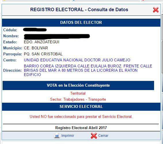 Consejo Nacional Electoral45