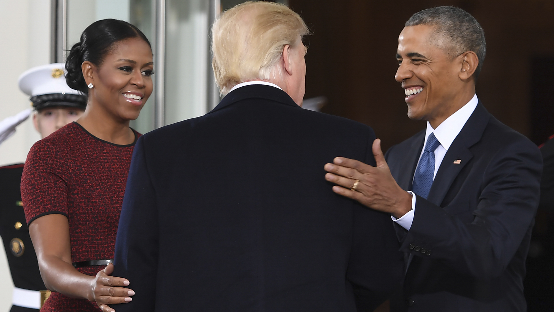 Donald And Melania Trump Arrive At White House