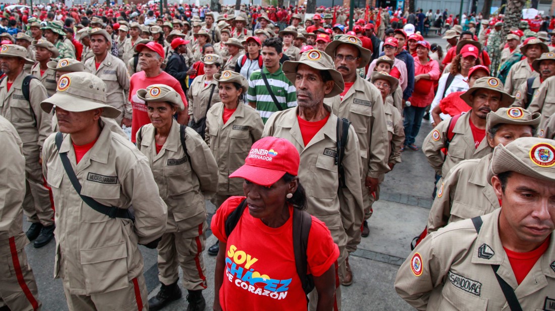 Concentración del chavismo en el 23 de Enero