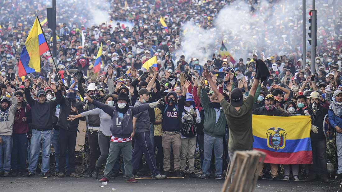 ECUADOR-ECONOMY-IMF-OIL-PROTEST