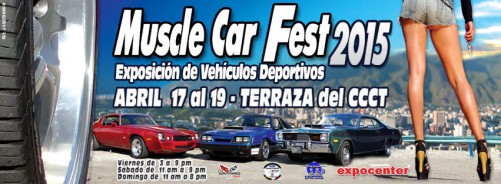 IMAGEN afiche Muscle Car Fest 2015 en el CCCT