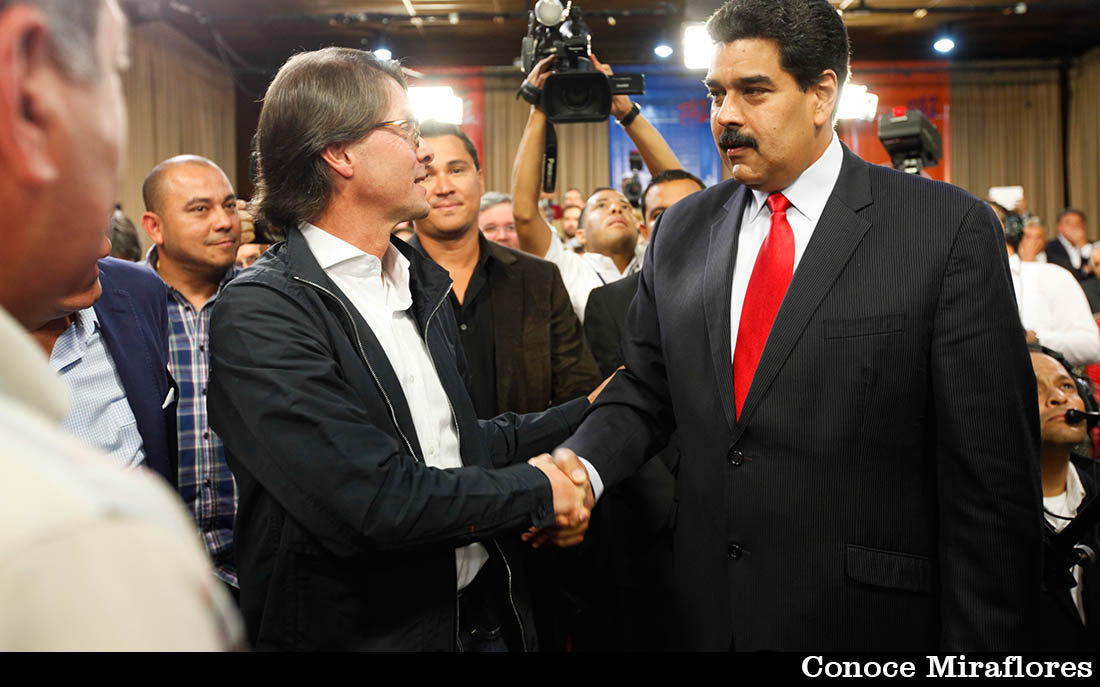 Lorenzo Mendoza con Maduro
