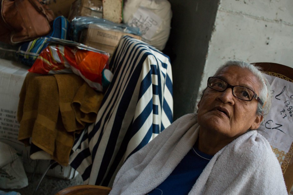 La señora Marquesa aún con frío a la espera del traslado. 