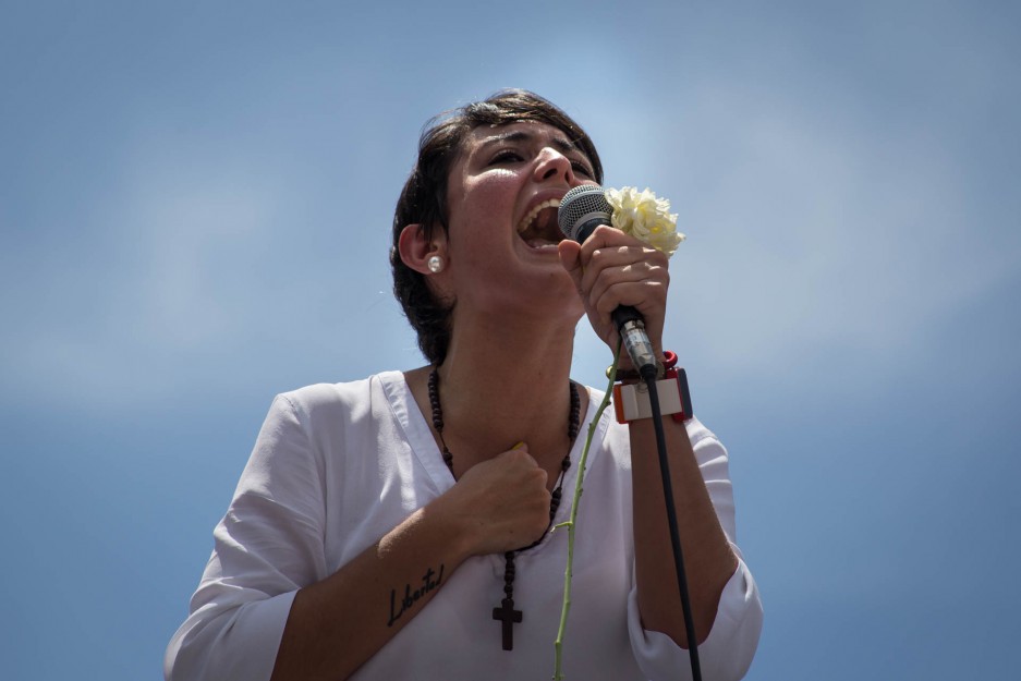 Patricia de Ceballos Marcha oposición 30-05 Av. Francisco de Miranda. 