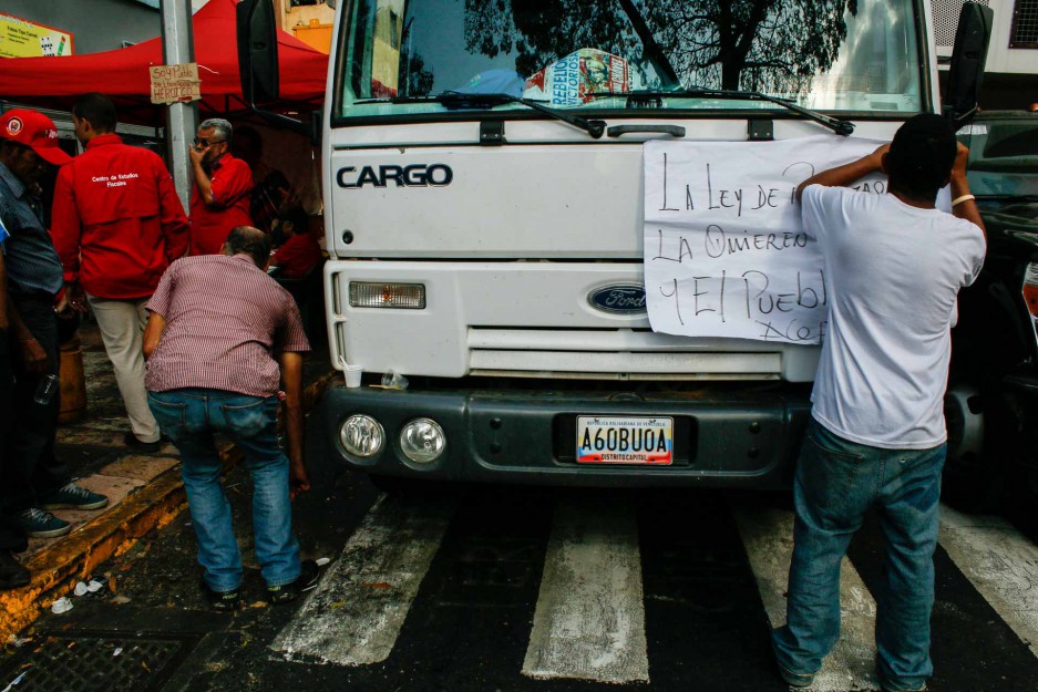 ManifestaciónLeyProducciónChavismo