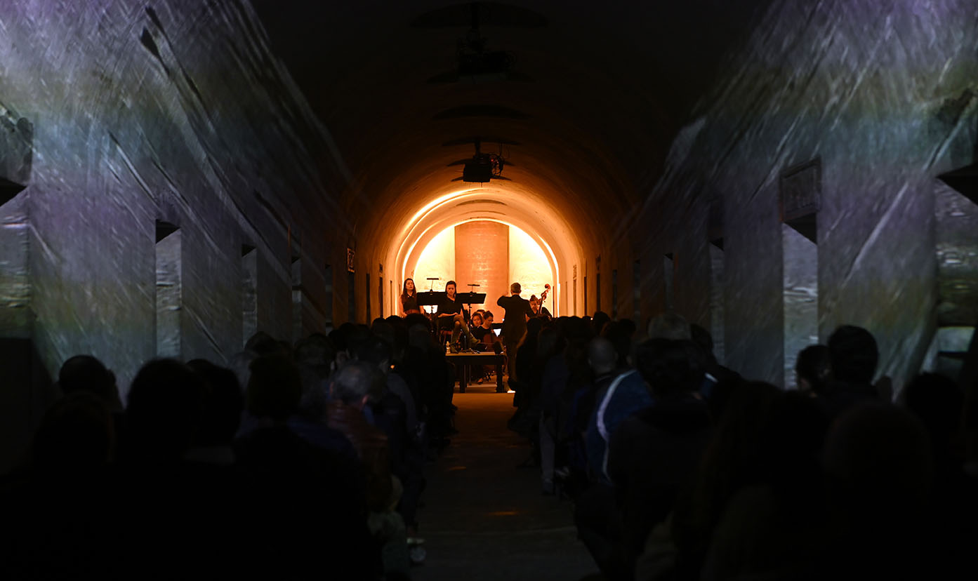 In Brooklyn catacombs, classical music rises among the dead