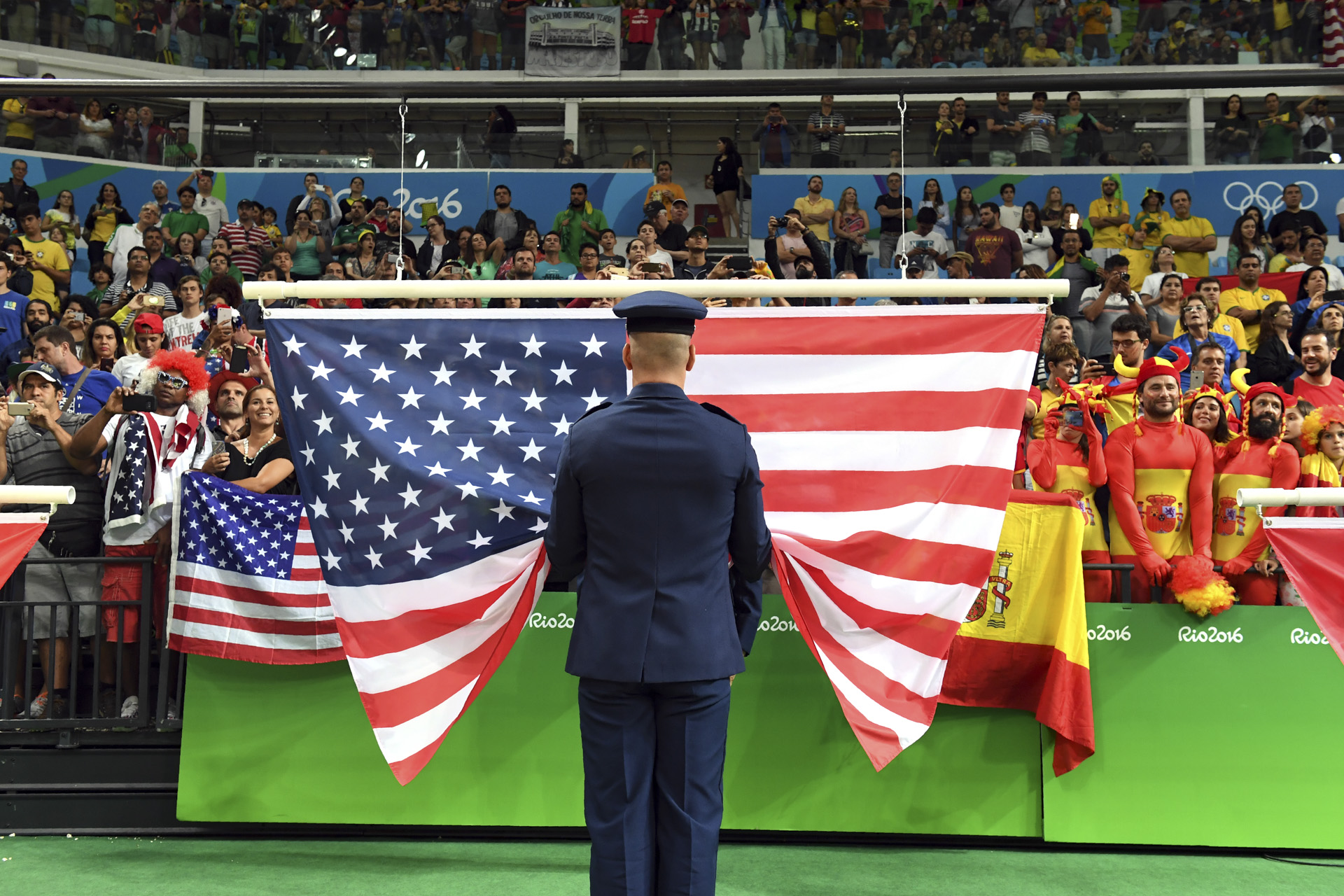 BASKETBALL-OLY-2016-RIO-USA-ESP-SRB-PODIUM