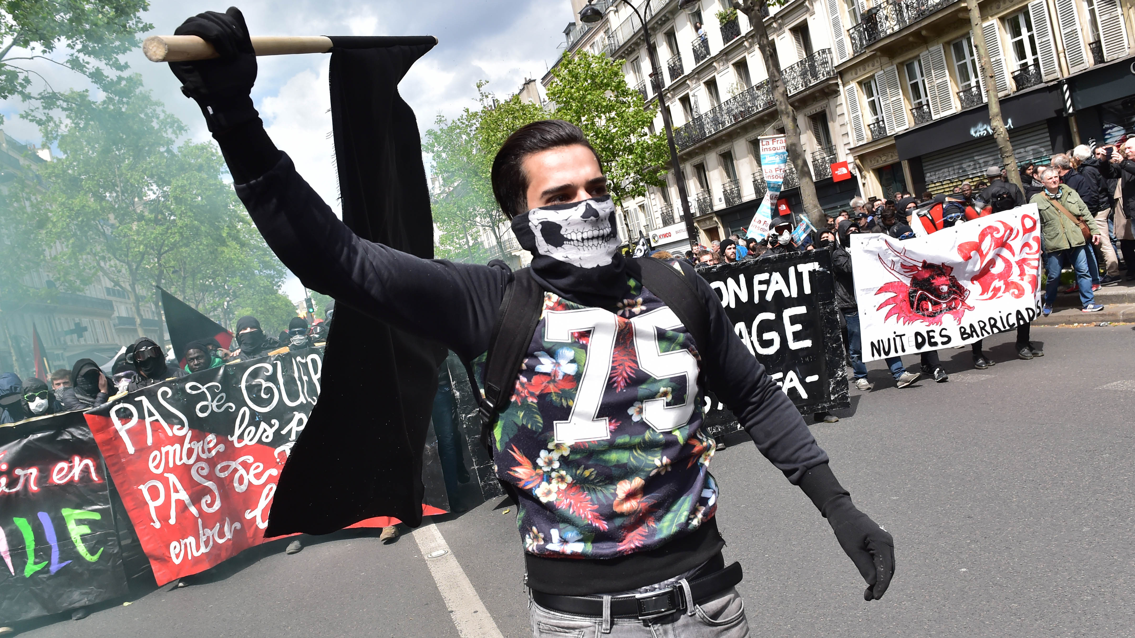 FRANCE-LABOUR-MAYDAY-DEMO
