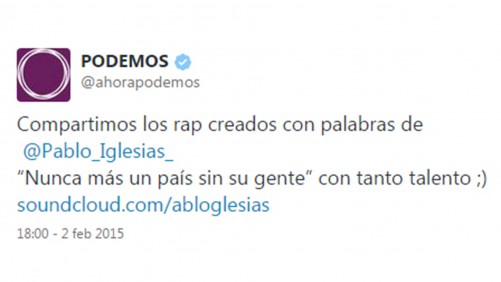 Podemos Twitter rap