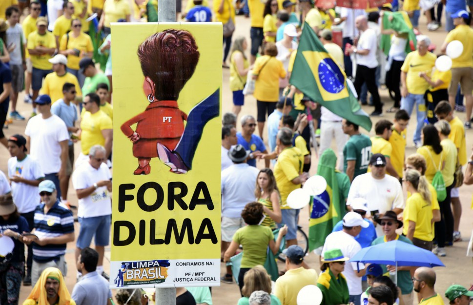 Protesta en Brasil contra Dilma Rousseff