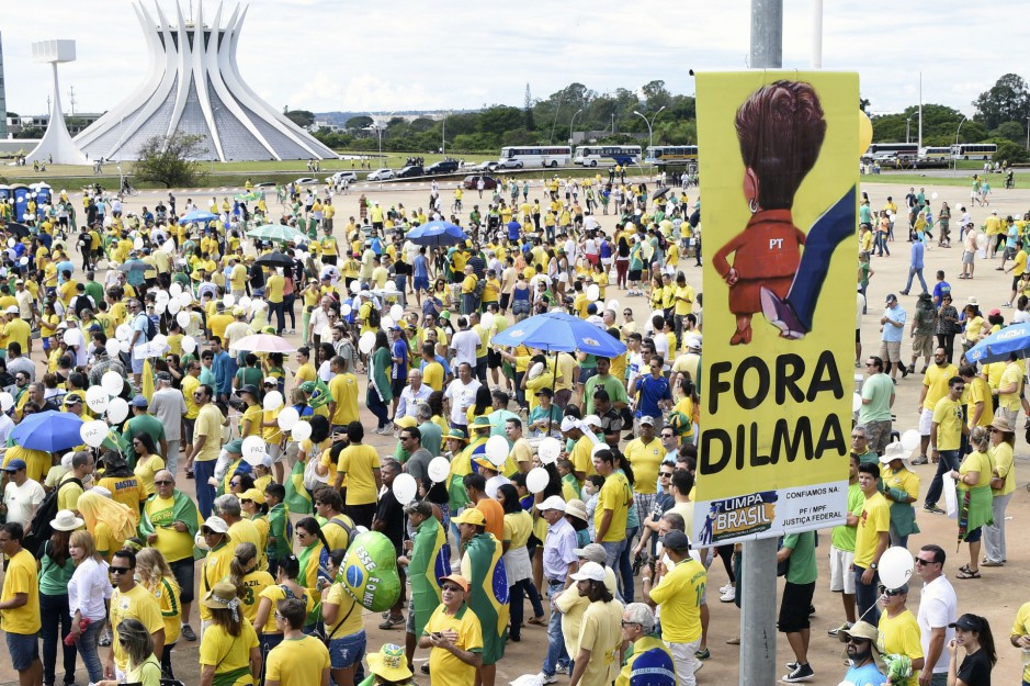 Protesta en Brasil contra Dilma Rousseff