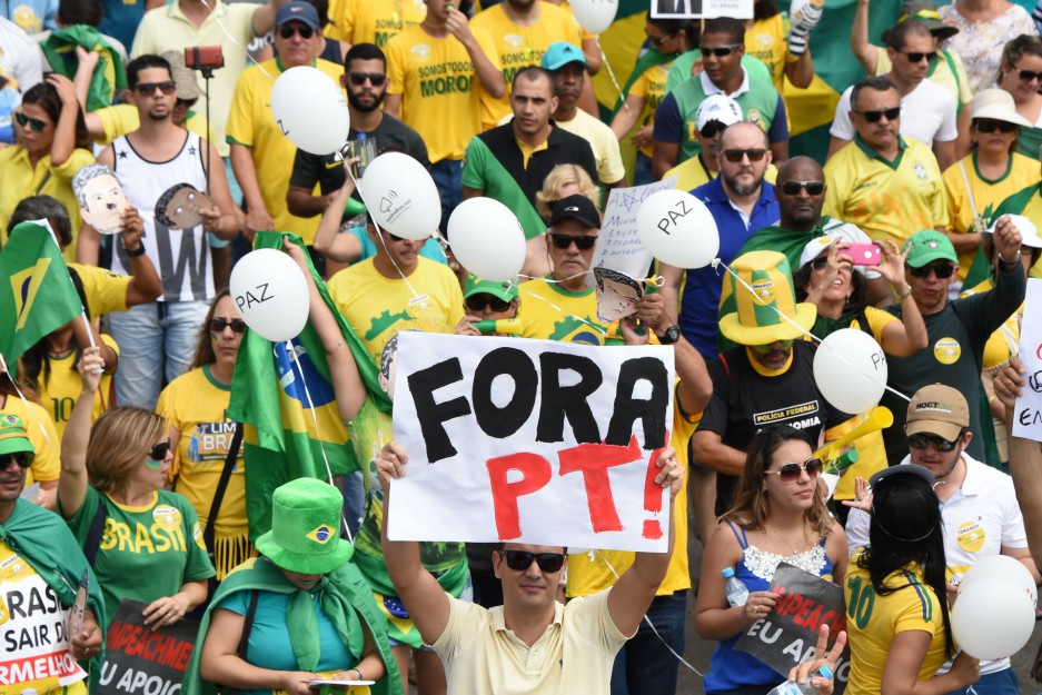 Protesta en Brasil contra Dilma Rousseff