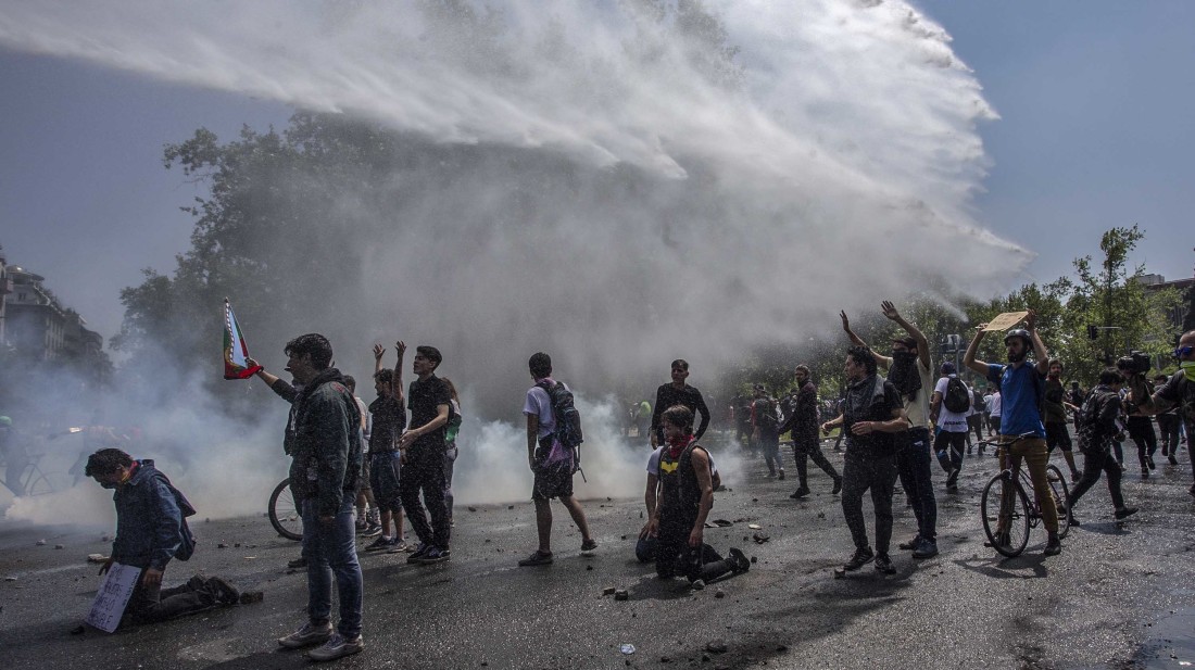 CHILE-TRANSPORT-METRO-PROTEST