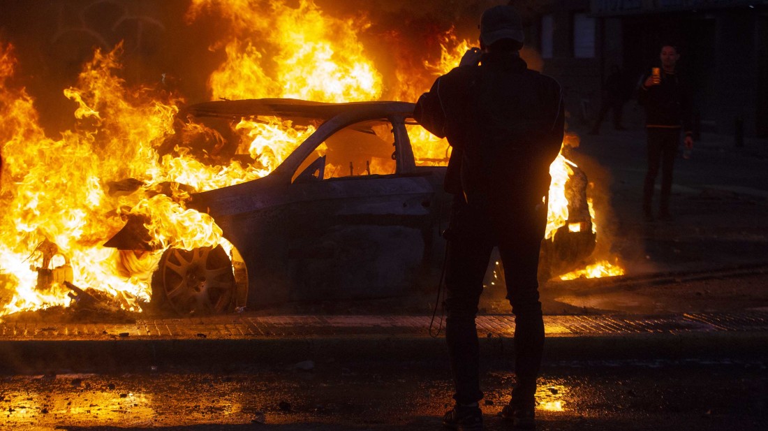 CHILE-TRANSPORT-METRO-PROTEST