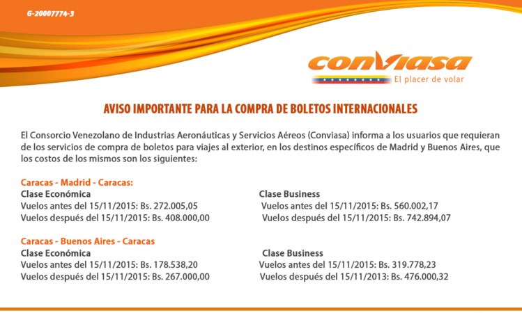 conviasa comunicado 2