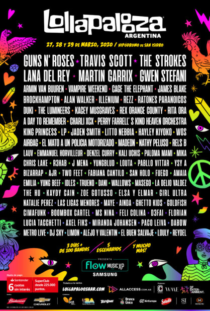 flyer lollapaloza argentina