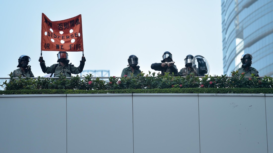HONG KONG-CHINA-POLITICS-UNREST-CRIME