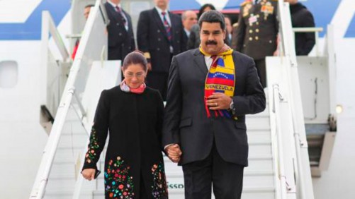 Nicolás Maduro y Cilia Flores