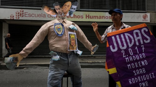 "LA QUEMA DE JUDAS" EN CARACAS