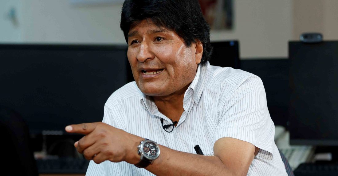 Evo Morales tras recibir el asilo en México