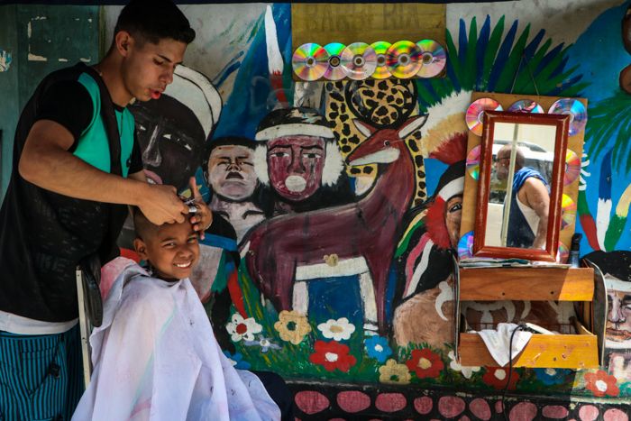 Barberías callejeras