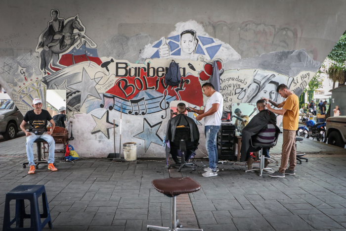Barberías callejeras