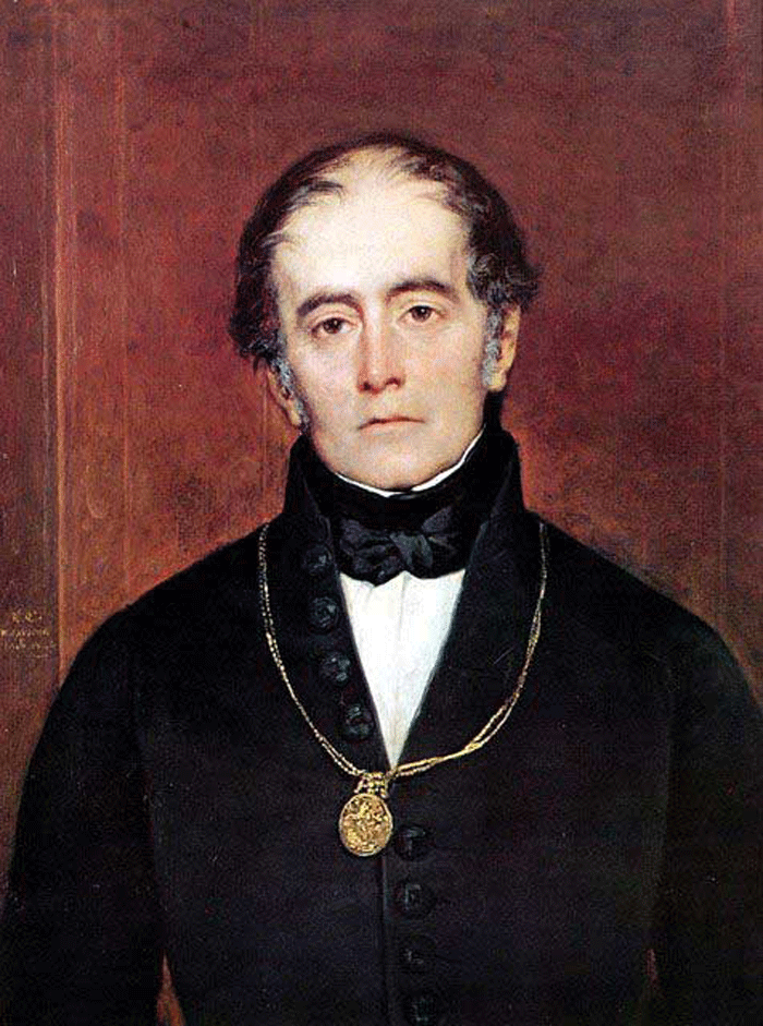 Andrés Bello. Retrato de Monvoisin. Archivo